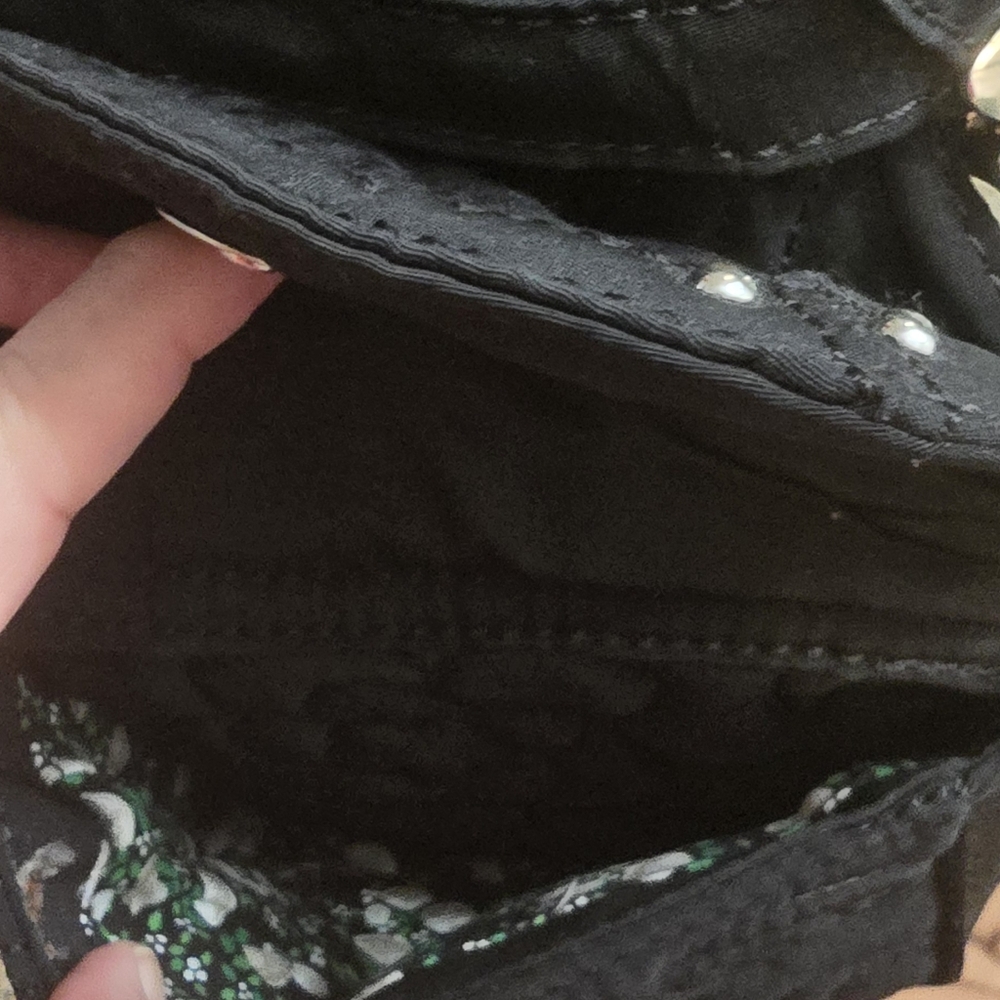 Vera Bradley Black Quilted Backpack - Picture 11 of 11